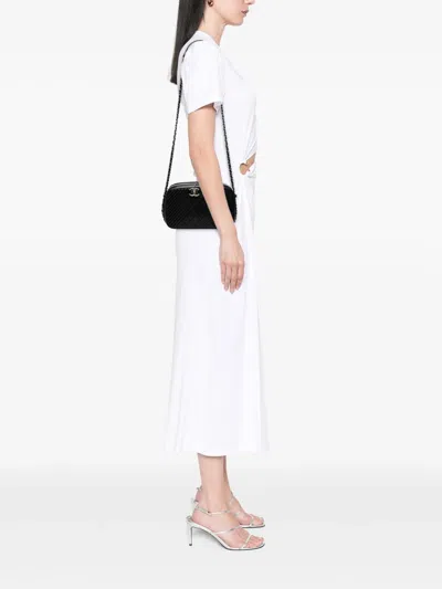 Pre-owned Chanel 2014-2015 Medium Quilted Lambskin Coco Boy Camera Bag Crossbody Bag In Black