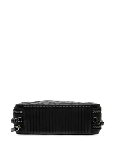 Pre-owned Chanel 2014-2015 Medium Quilted Lambskin Coco Boy Camera Bag Crossbody Bag In Black