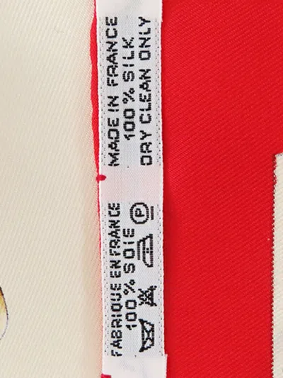 Pre-owned Hermes 1986-1998 Kosmima Silk Scarf 90 Scarves In Red