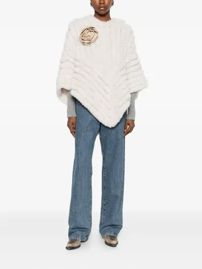 Blugirl Tailored Cape With Structured Design And Clean Lines In White