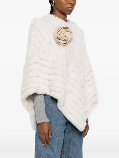 Blugirl Tailored Cape With Structured Design And Clean Lines In White