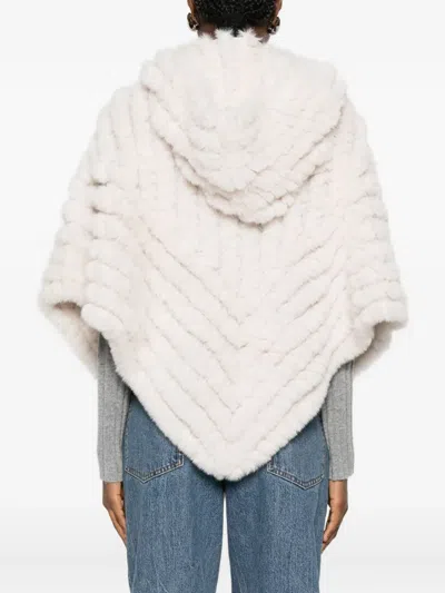 Blugirl Tailored Cape With Structured Design And Clean Lines In White