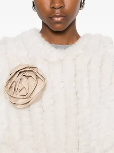 Blugirl Tailored Cape With Structured Design And Clean Lines In White