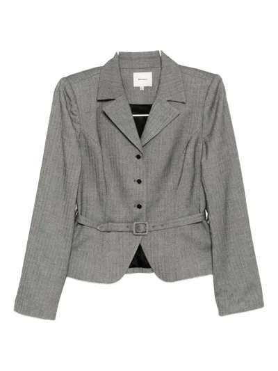 Reformation Mabel Jacket In Gray