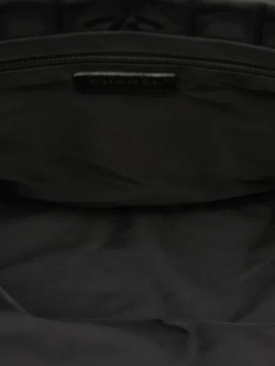 Pre-owned Chanel 2003-2004 New Travel Line Nylon Tote Bag In Black