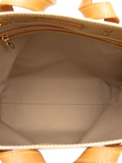 Pre-owned Louis Vuitton 2001 Monogram Vernis Reade Mm Tote Bag In Brown