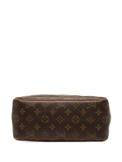 Pre-owned Louis Vuitton 2002 Monogram Cite Mm Shoulder Bag In Brown