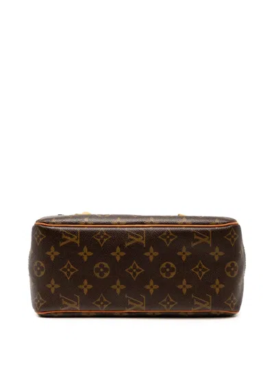 Pre-owned Louis Vuitton 2002 Monogram Cite Mm Shoulder Bag In Brown