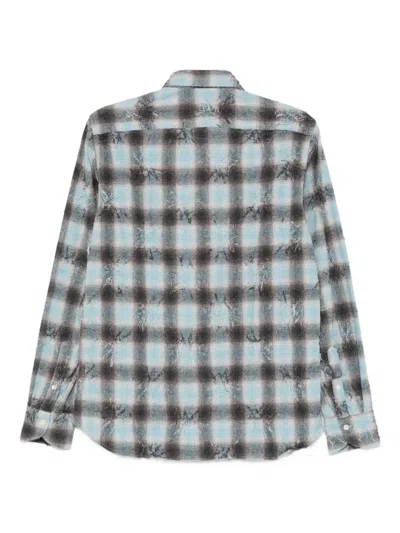 Tintoria Mattei Checked Shirt In Blue