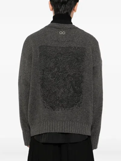 Songzio Knight Cardigan In Gray