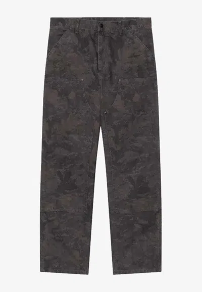 Carhartt Camo Combi Double Knee Pants In Gray