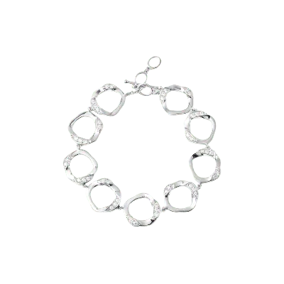 Lucy Quartermaine Women's Volcan Silver Bracelet In Metallic