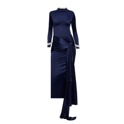 Nur Karaata Women's Blue Dynasty Aurora Dress In Multi