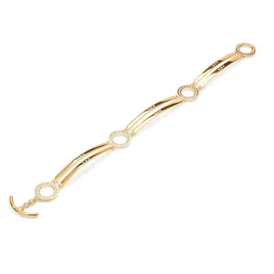 Lucy Quartermaine Women's Art Deco Halo Bracelet In Gold Vermeil In Gold