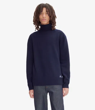 Apc Walter Sweater In Blue