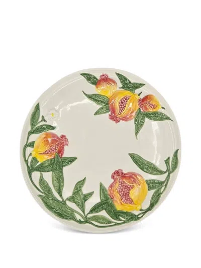 Les-ottomans Pomegranate Platzteller Mit Prägung (33cm) In Multi