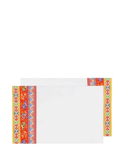 Dolce & Gabbana Kissenbezüge Aus Baumwolle (2er-set) In Multi