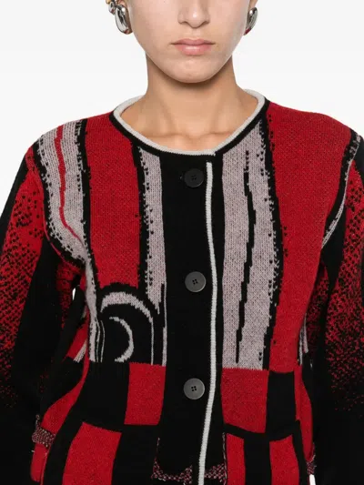Ottolinger Abstract-pattern Cardigan In Multi