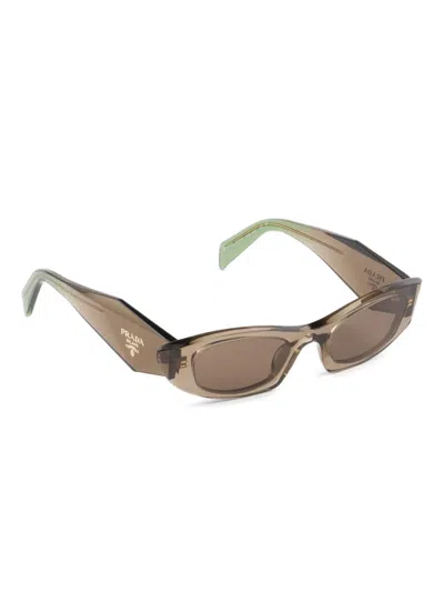 Prada Symbole Sunglasses In Brown