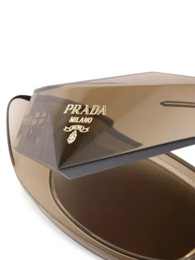 Prada Symbole Sunglasses In Brown