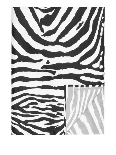 Dolce & Gabbana Laken Mit Animal-print (280cm X 260cm) In Black