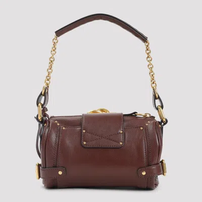 Chloé Crafty Brown Small Paddington Chain Bag In Brown