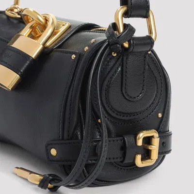 Chloé Black Leather Small Paddington Shoulder Bag