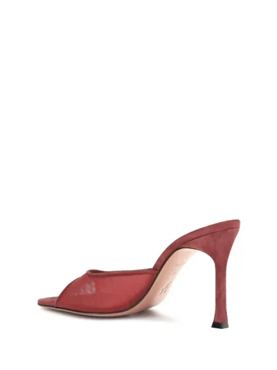 Amina Muaddi Women Alexa Sandals In Brown