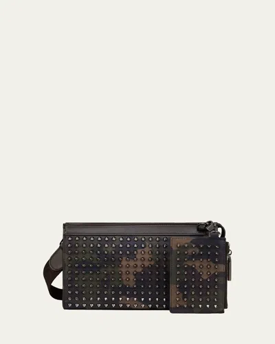 Christian Louboutin Nubuck Leather Funky Cross-body Bag In Multi