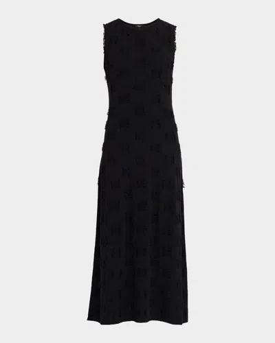 Rails Trivento Fine-gauge Fringe Maxi Dress In Black
