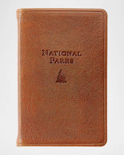 Graphic Image National Parks Leather-bound Pocket Atlas In Brown