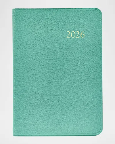 Graphic Image 2026 Leather Daily Journal In Green