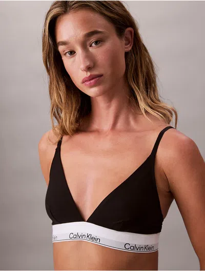 Calvin Klein Lightly Lined Triangle In Black