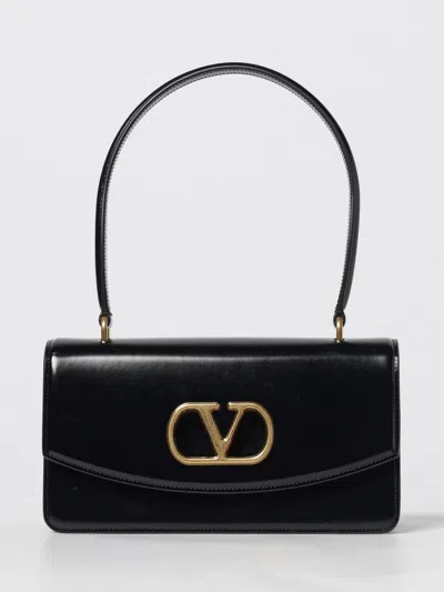 Valentino Vain Bag With Handle In Leather In Black