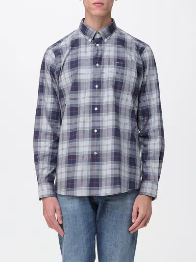 Barbour Shirt  Men Color Grey In Blue