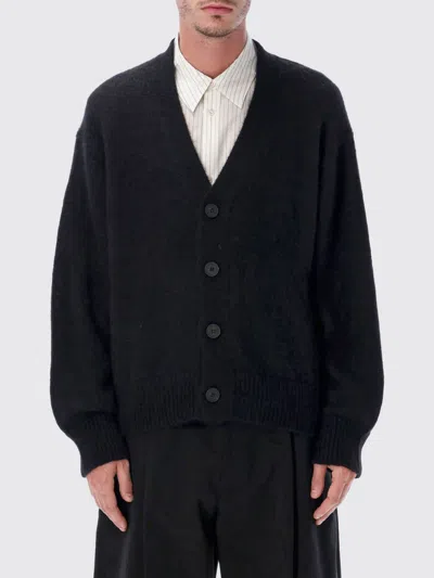 Studio Nicholson Trey Sn-1498 Cardigan In Black Polyamide In Black
