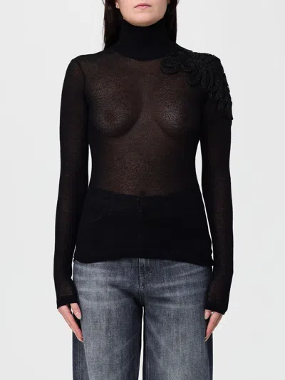 Dondup Sweater  Woman Color Black In Black