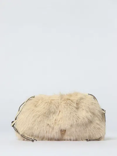 Pinko Clutch  Woman Color Beige In Neutral