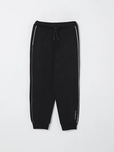 Marni Kids Logo Signature Pants In Black