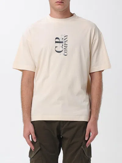 C.p. Company T-shirt C. P. Company Men Color Beige In White