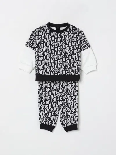Marc Jacobs Black Suit For Baby Boy With Logo In Black