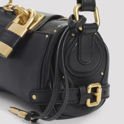 Chloé Black Leather Small Paddington Shoulder Bag
