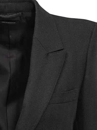 Tom Ford Notched-lapel Single-breasted Blazer In Black