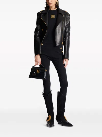 Balmain Cotton Top In Black