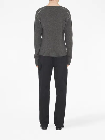 Burberry Stretch Cotton Cargo Trousers In Black