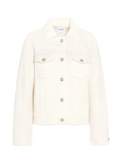 Barrie Denim Cashmere Cotton Jacket Niveous In White
