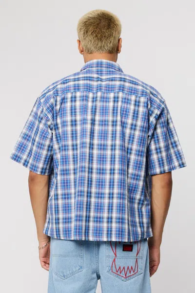 Abrand Bobby Shirt Check In Blue