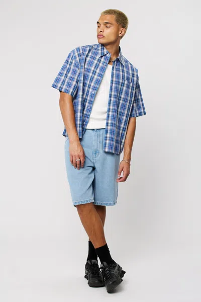 Abrand Bobby Shirt Check In Blue