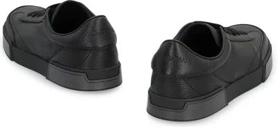 Dolce & Gabbana Portofino Yatch Low-top Sneakers In Black