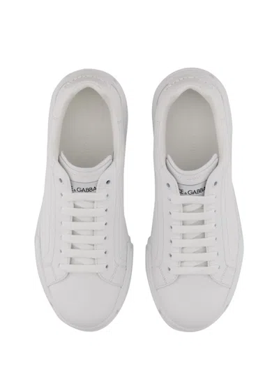 Dolce & Gabbana Dolce&gabbana Portofino White Low Trainer In White